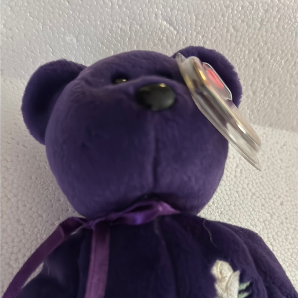 TY Bear with Rose Embroidery - Picture 4 of 7